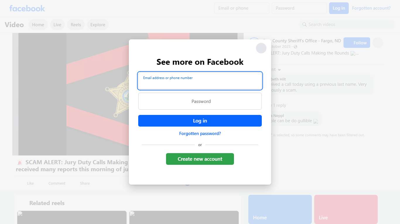 🚨 SCAM ALERT: Jury Duty Calls Making the Rounds 🚨 Our office has received many reports this morning of jury duty and warrant-related phone scams. Callers claim to be from law enforcement or the courts, telling people they missed federal jury duty or have an important legal matter. In some cases, the scammer asks victims to fill out an online form and send pictures of the front and back of their driver’s license…Please do not do this. ⚠️ What to know: • Law enforcement will never call and demand 
