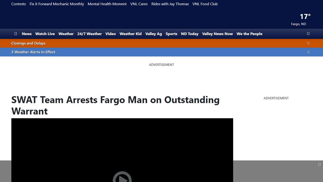SWAT Team Arrests Fargo Man on Outstanding Warrant